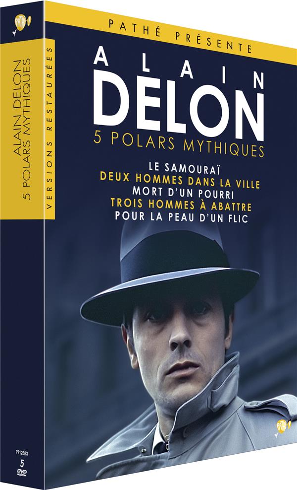 Alain Delon : Le Samouraï + Deux hommes dans la ville + Mort d'un pourri + Trois hommes à abattre + Pour la peau d'un flic [DVD]