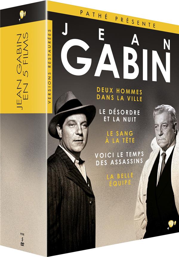 Jean Gabin - Coffret : La Belle Équipe - Voici le temps des assassins + Le Sang à la tête + Le Désordre et la nuit + Deux hommes dans la ville [DVD]