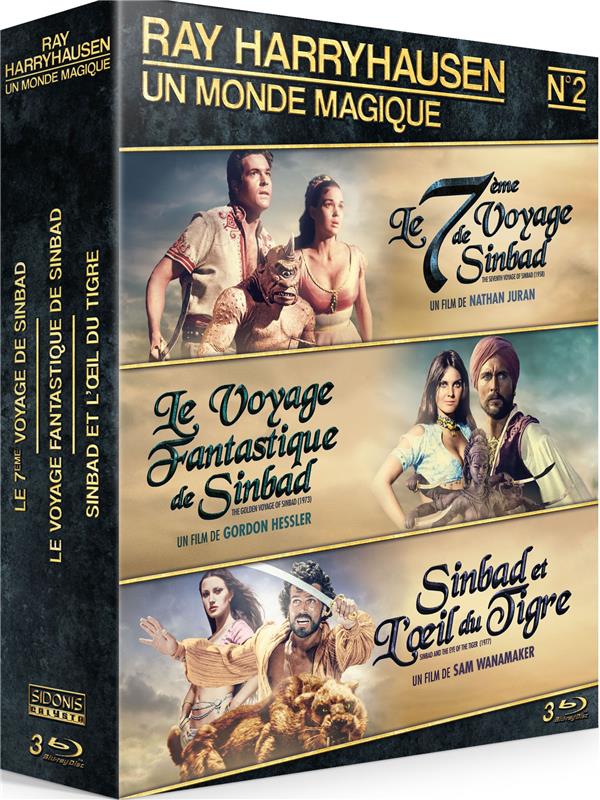 Ray Harryhausen - Coffret n° 2 : Le 7ème voyage de Sinbad + Le Voyage fantastique de Sinbad + Sinbad et l'OEil du tigre [Blu-ray]