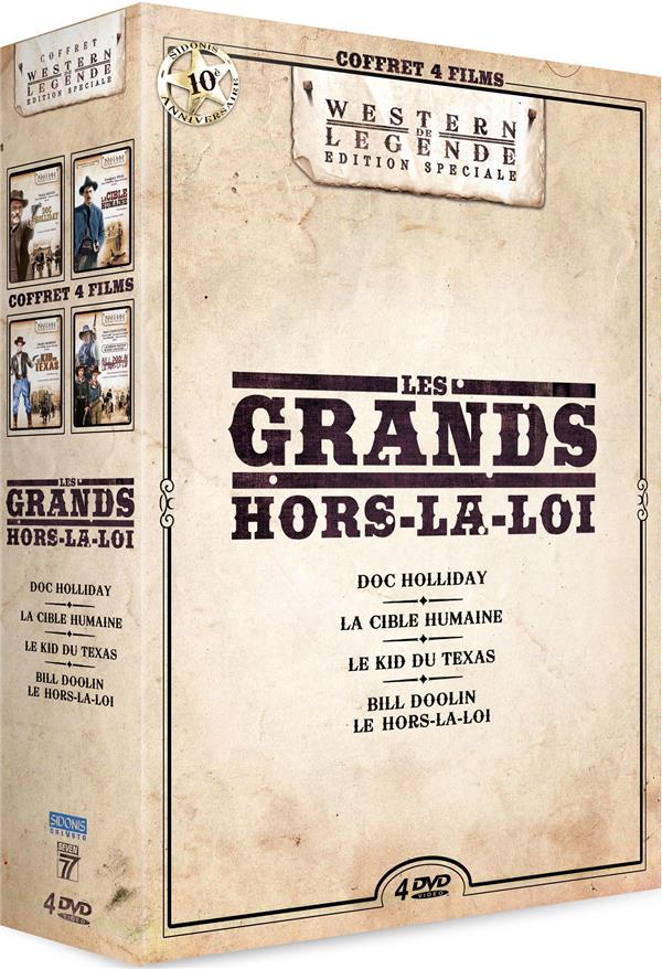 Les Grands hors-la-loi : Doc Holliday + La Cible humaine + Le Kid du Texas + Bill Dollin le Hors-la-loi [DVD]