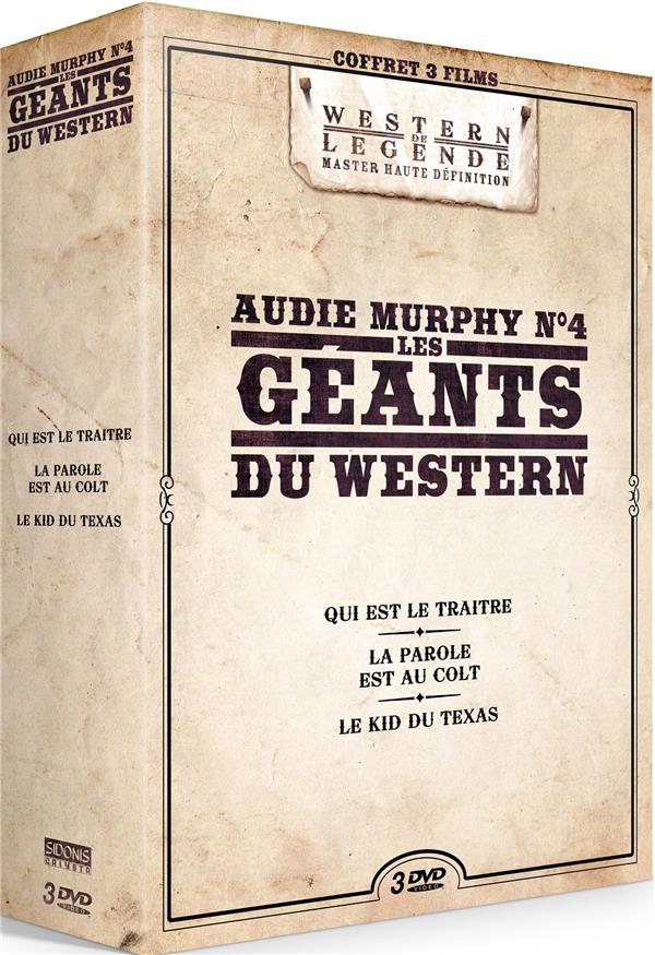 Les géants du western : Audie Murphy n° 4 - Coffret 3 films [DVD]