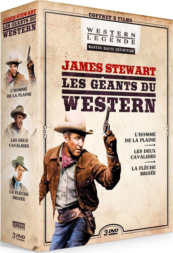 Coffret James Stewart 3 Films : L'homme De La Plaine  Les Deux Cavaliers  La Flêche Brisée [DVD]