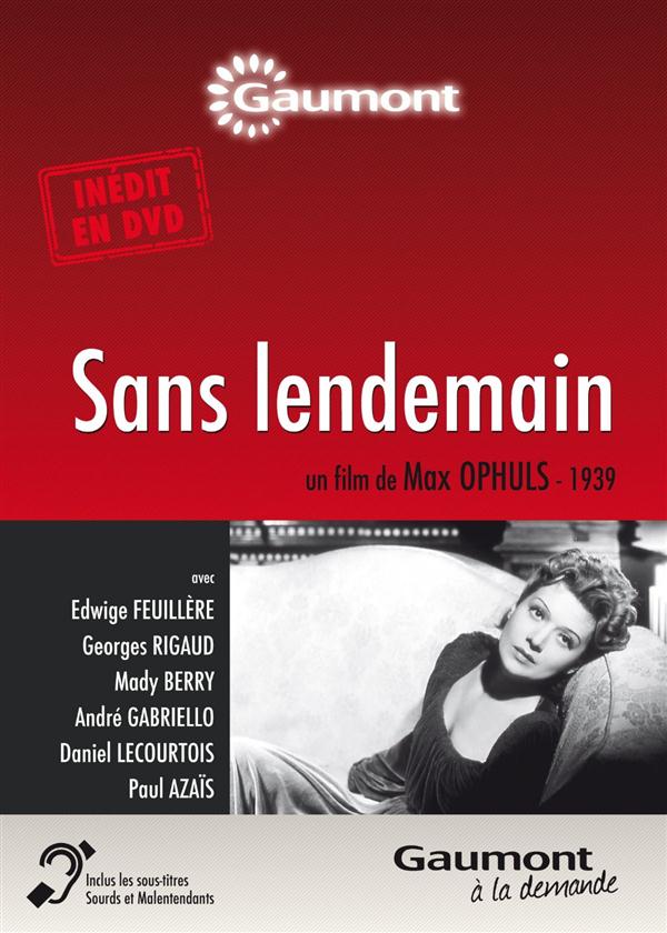 Sans lendemain [DVD]