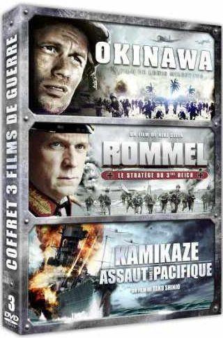 Coffret 3 films de guerre - Okinawa + Rommel, le stratège du 3ème Reich + Kamikaze - assaut dans le Pacifique [DVD]