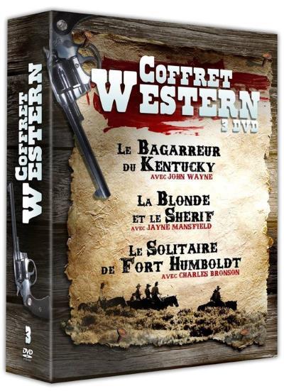 Coffret Western 3 films : Le Bagarreur du Kentucky + La Blonde et le shérif + Le Solitaire de Fort Humboldt [DVD]