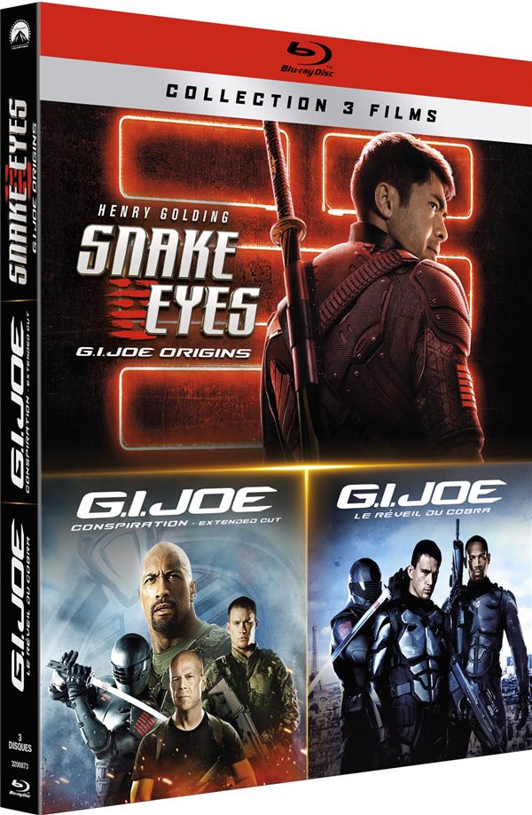 Collection 3 films : Snake Eyes : G.I. Joe Origins + G.I. Joe : Conspiration + G.I. Joe : Le Réveil du Cobra [Blu-ray]