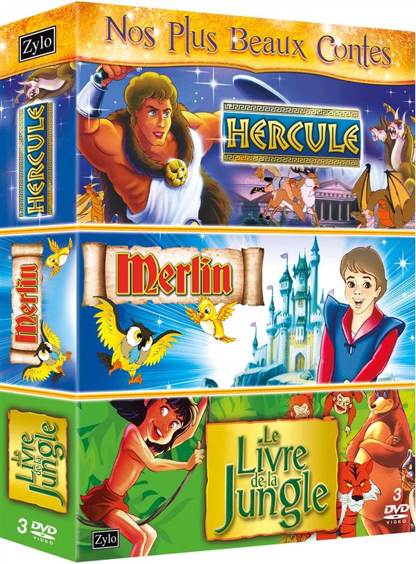 Coffret tri pack, vol. 4 : Hercule ; le livre de la jungle ; Merlin [DVD]