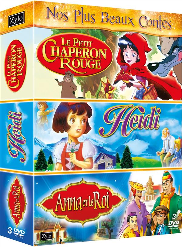 Coffret tri pack, vol. 6 : Heidi ; le petit Chaperon Rouge ; Anna et le roi [DVD]