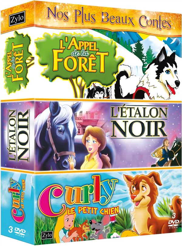 Coffret tri pack, vol. 7 : l'étalon noir ; l'appel de la forêt ; Curly le petit chien [DVD]