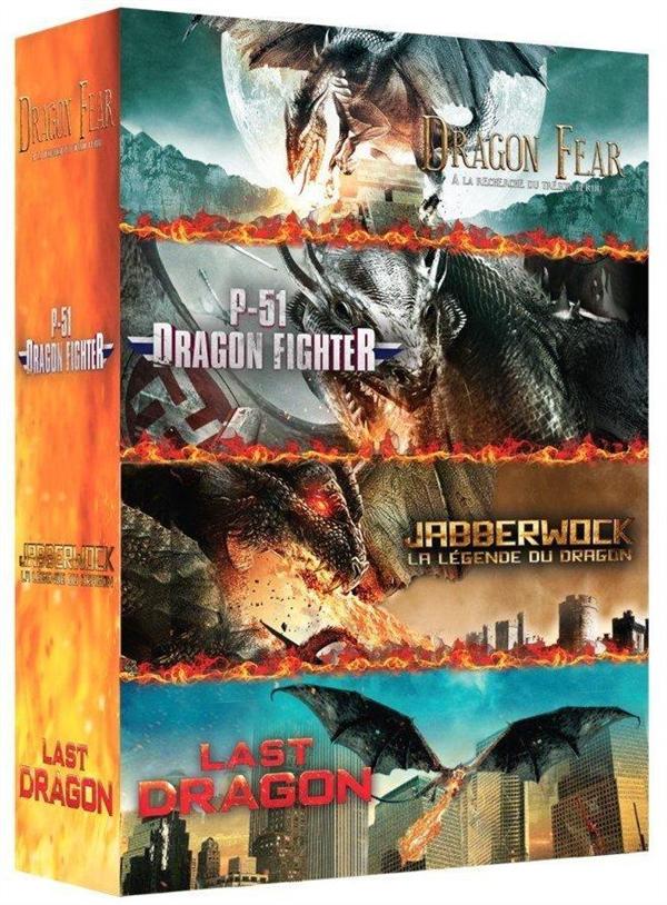 Dragons : P-51 Dragon Fighter + Dragon Fear - A la recherche du trésor perdu + The Last Dragon - L'ultime bataille + Jabberwock - La légende du Dragon [DVD]