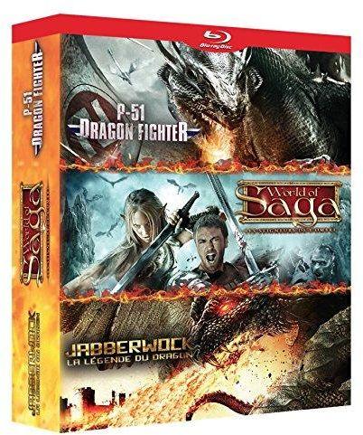 Dragons : P-51 Dragon Fighter + Jabberwock - La légende du Dragon + World of Saga - Les Seigneurs de l'Ombre [Blu-ray]