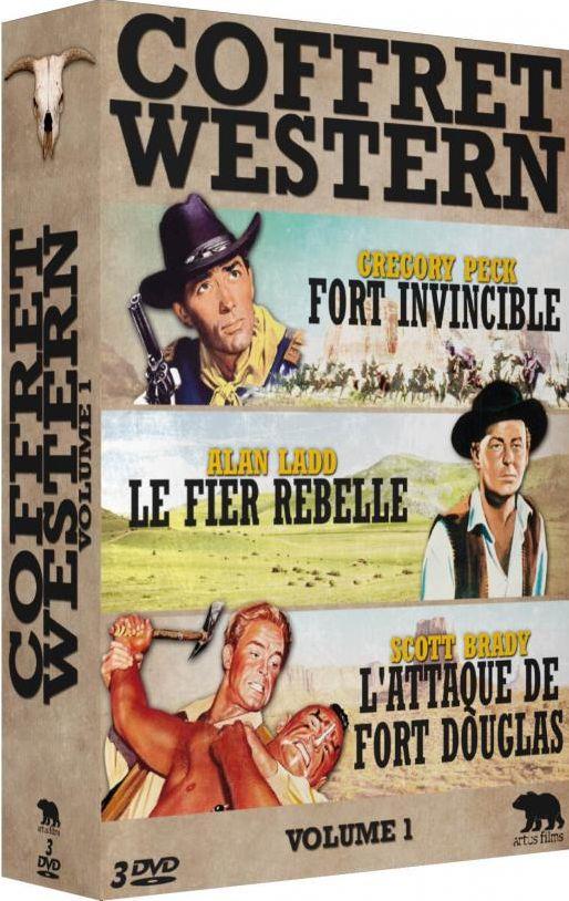 Coffret Western Volume 1 : Fort invincible + Le Fier rebelle + L'Attaque de Fort Douglas [DVD]