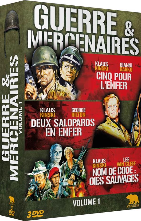 Guerre & mercenaires - Vol. 1 : Cinq pour l'enfer + Deux salopards en enfer + Nom de code : Oies sauvages [DVD]