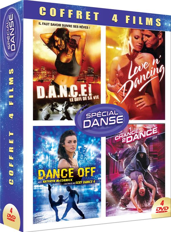 Spécial Danse - Coffret 4 Films : Dance ! Le défi d'une vie + Love'n Dancing + Dance Off + 1 Chance 2 Dance [DVD]