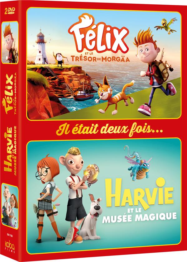 Il était deux fois... - Coffret : Félix et le trésor de Morgäa + Harvie et le musée magique [DVD]