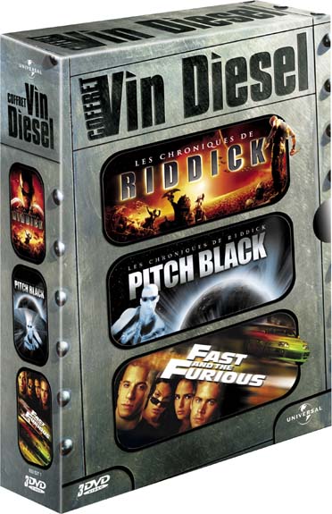 Coffret Vin Diesel : Les Chroniques De Riddick / Fast And Furious / Pitch Black [DVD]