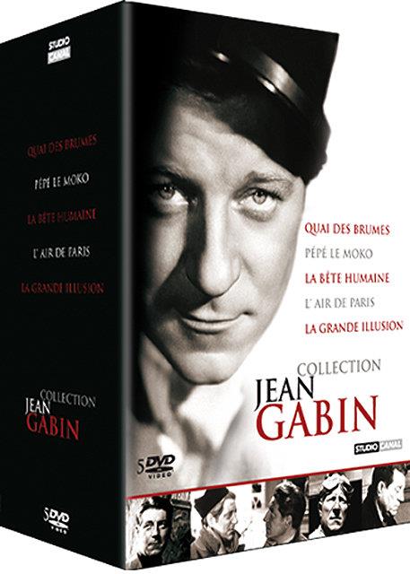 Coffret Jean Gabin : Le Quai Des Brumes La Bête Humaine L'air De Paris Pépé Le Moko La Grande Illusion [DVD]