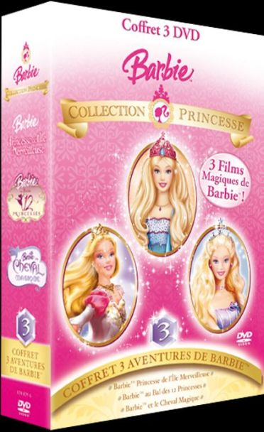 Coffret Barbie Princesse : Barbie Princesse De L'île Merveilleuse Barbie Au Bal Des 12 Princesses... [DVD]