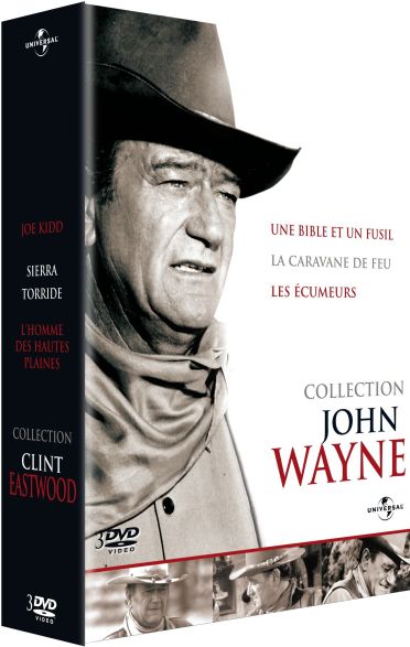 Coffret John Wayne : Une Bible Et Un Fusil La Caravane De Feu Les écumeurs [DVD]