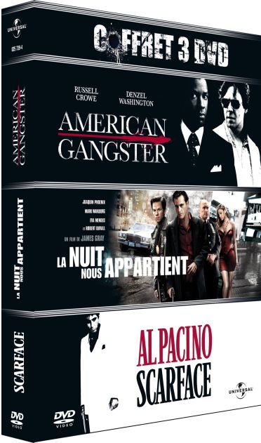 Coffret Mafia : American Gangster  La Nuit Nous Appartient  Scarface [DVD]