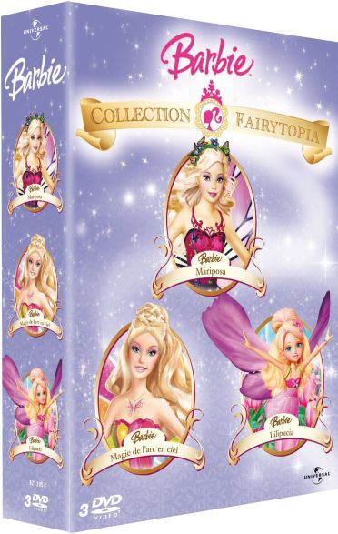 Coffret Barbie Fairytopia : Barbie Mariposa  Barbie Fairytopia La Magie De L'arc En Ciel  Barbie Lilipucia [DVD]