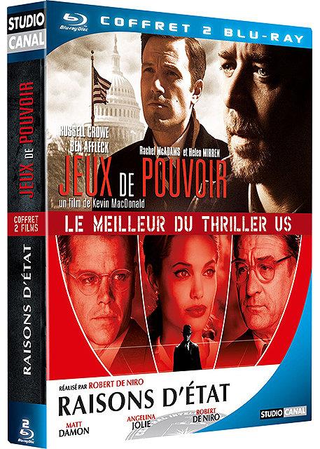 Coffret thriller U.S. - Jeux de pouvoir + Raisons d'état [Blu-ray]