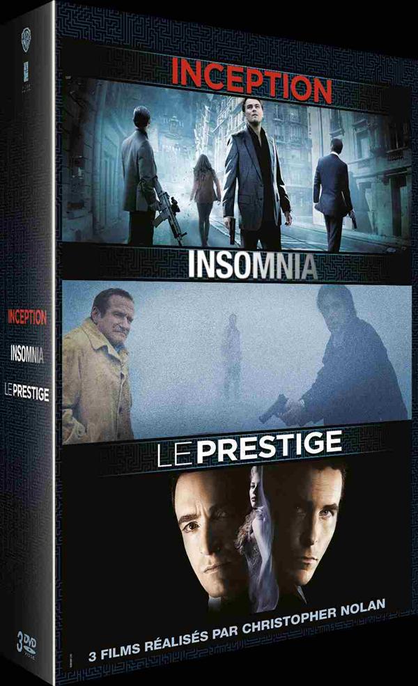 Coffret Christopher Nolan : Inception  Insomnia  Le Prestige [DVD]