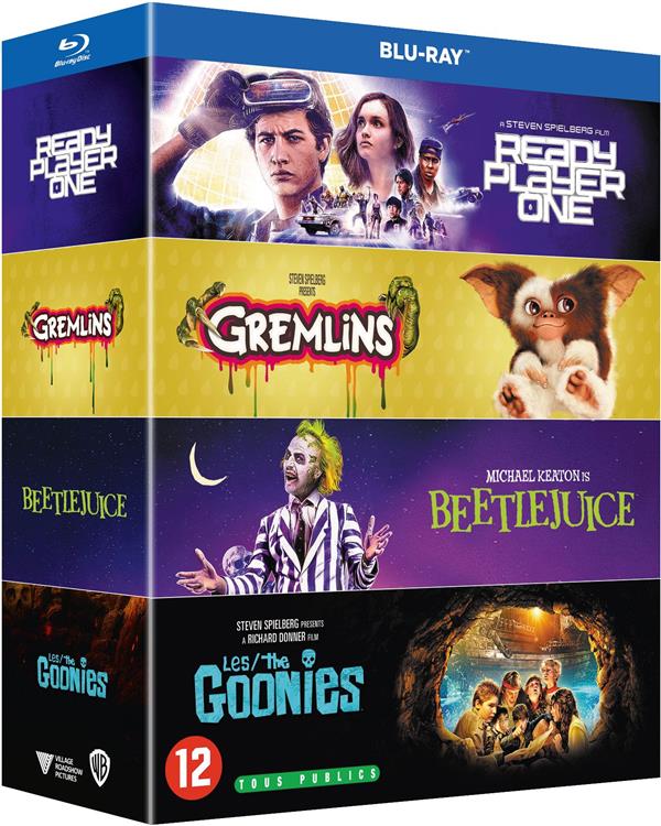 Années 1980 - 4 films collection : Les Goonies + Gremlins + Beetlejuice + Ready Player One [Blu-ray]