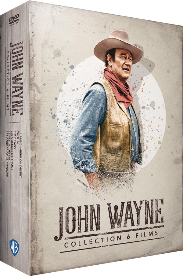 John Wayne - 6 films : La prisonnière du désert + Chisum + Rio Bravo + Voleurs de trains + Le fils du désert + Les cordes de la potence [DVD]