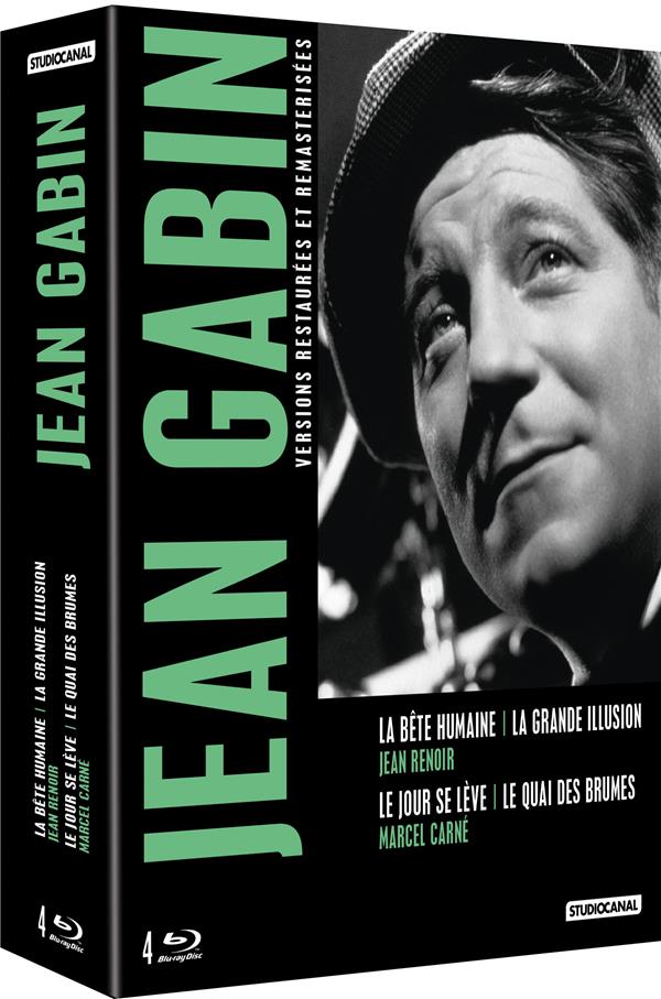 Jean Gabin - Coffret: La bête humaine + La grande illusion + Le jour se lève + Le quai des brumes [Blu-ray]