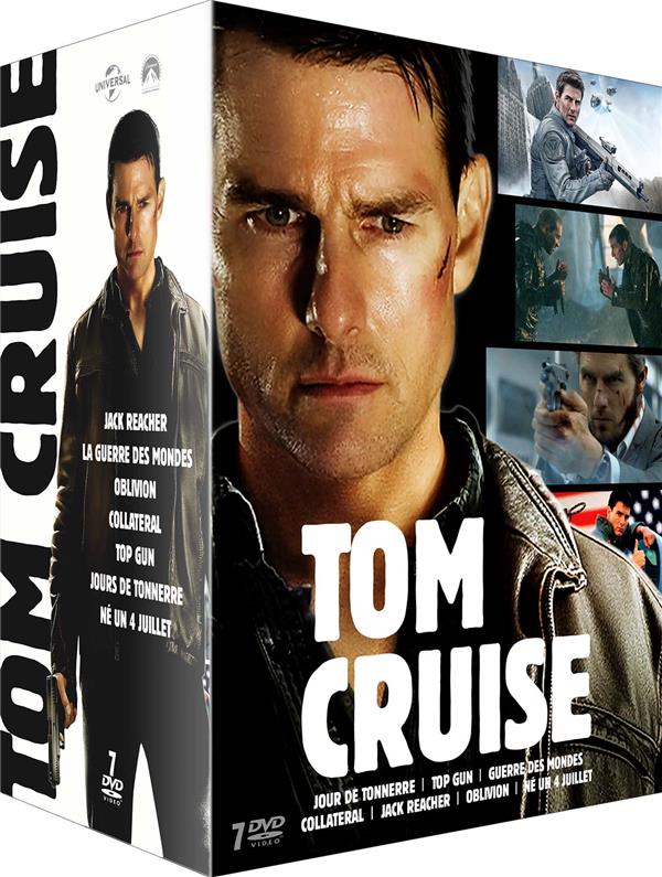 Coffret Tom Cruise: Jours de tonnerre + Top Gun + La guerre des mondes + Collateral + Jack Reacher + Oblivion + Né un 4 juillet [DVD]