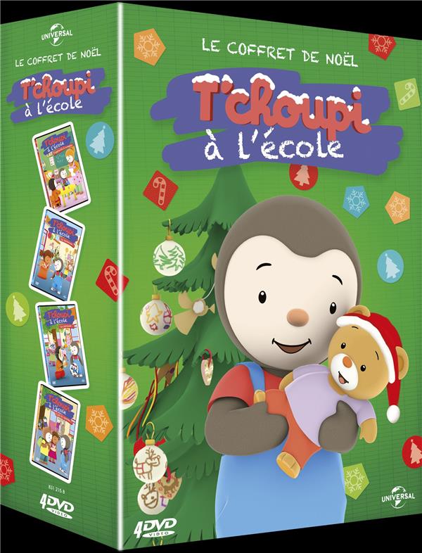 Coffret T'choupi à L'école 4 Films [DVD]