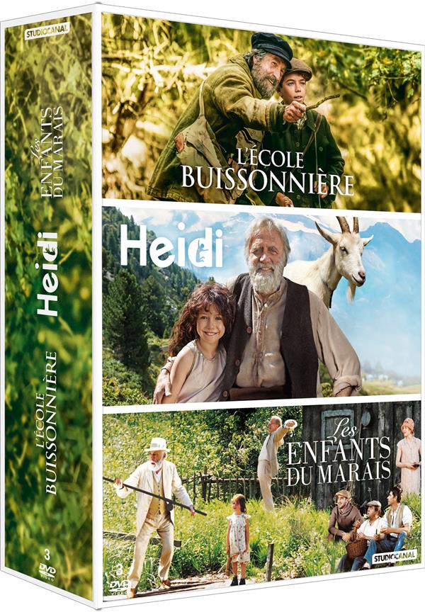 Coffret 3 Films : L'école Buissonnière  Heidi  Les Enfants Du Marais [DVD]