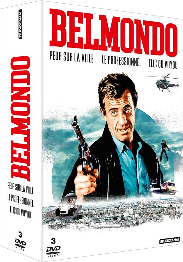 Coffret Jean-Paul Belmondo 3 Films : Peur Sur La Ville  Le Professionnel  Flic Ou Voyou [DVD]