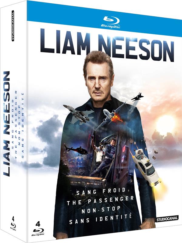 Liam Neeson - Coffret : Sang froid + The Passenger + Non-Stop + Sans identité [Blu-ray]