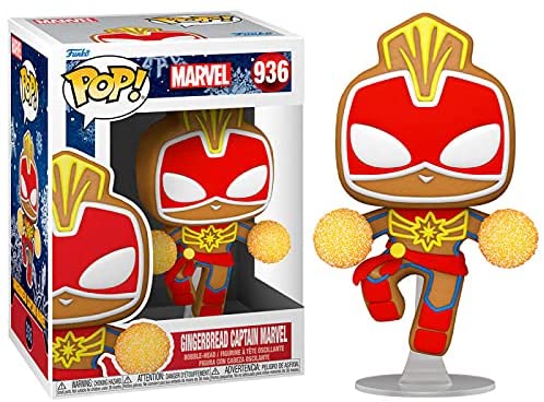 Funko Pop! Marvel: Holiday - Gingerbread Captain Marvel ENG Merchandising