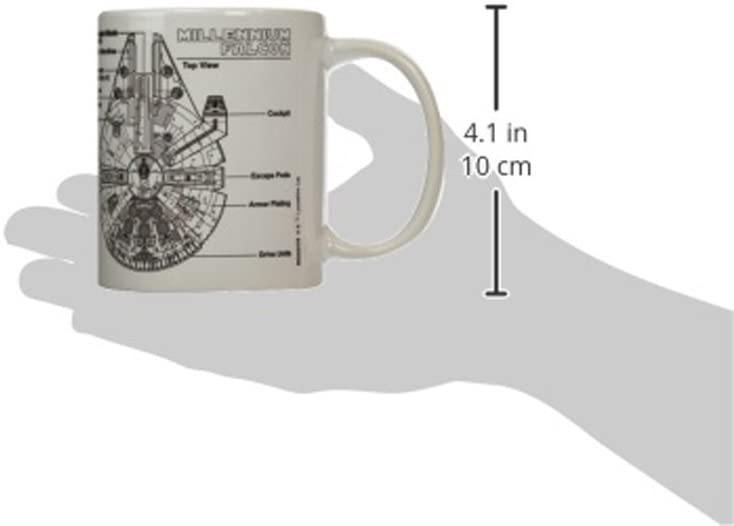 Star Wars - Millennium Falcon Sketch Coffee Mug 315ml - flash vidéo