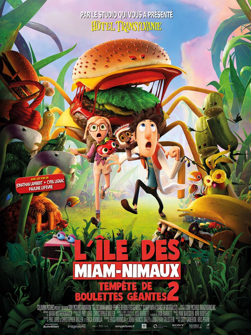 Tempête de boulettes géantes 2 l'île des miam-nimaux DVD à la location