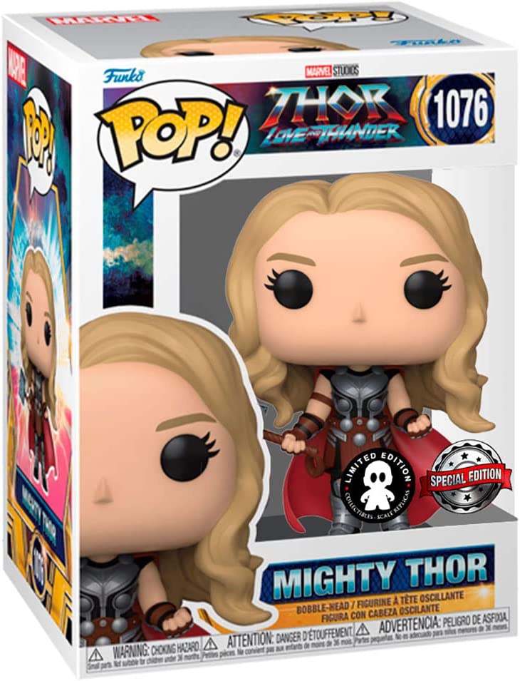 Funko Pop! Marvel: Thor: Love and Thunder - Mighty Thor (Metallic) - Smartoys Exclusive