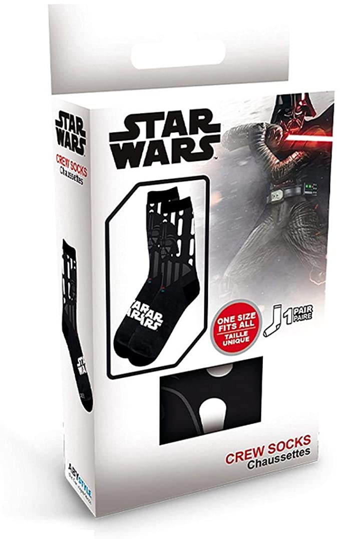 Star Wars - Chaussettes Dark Vador Noire et Blanche