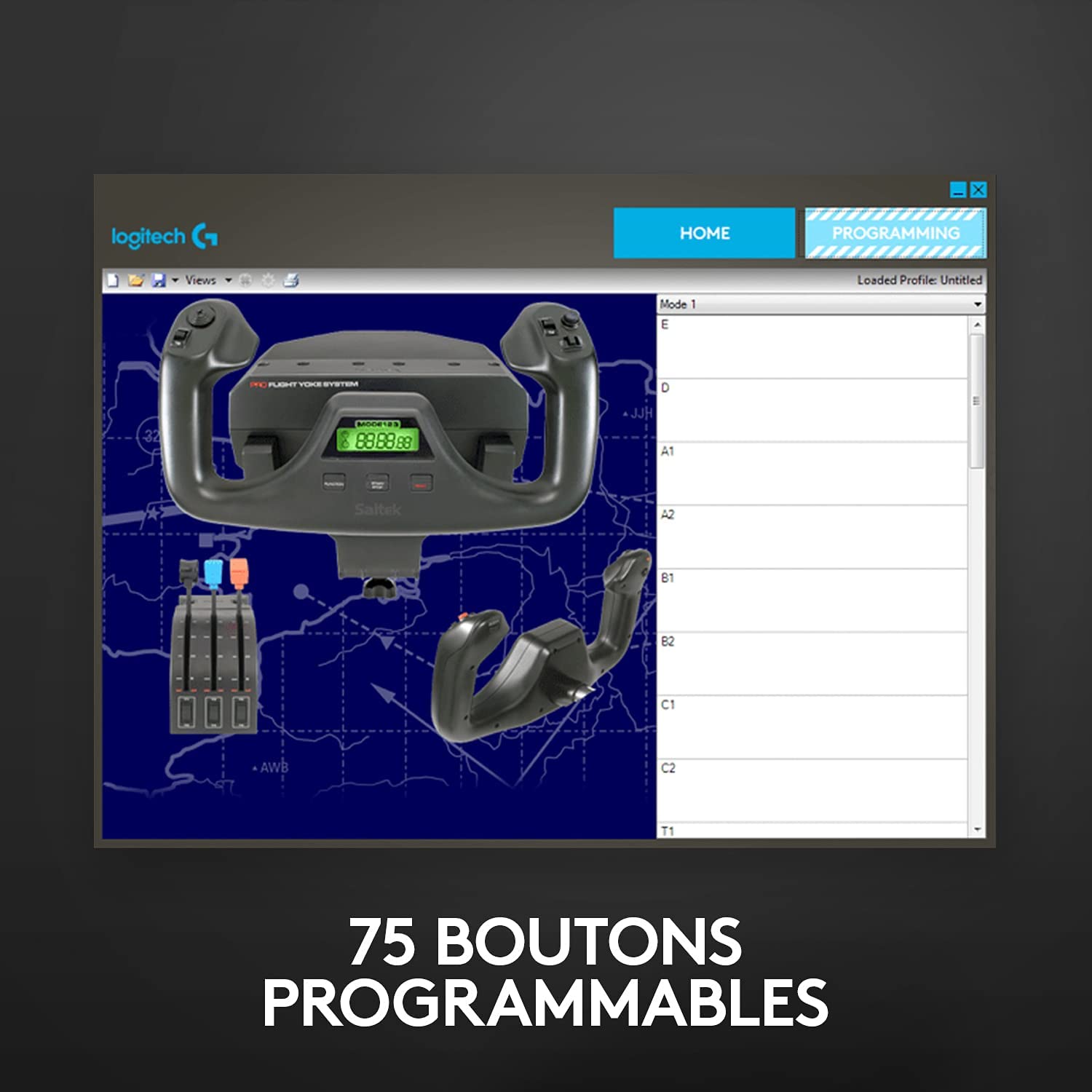 Logitech Système Pro Flight Yoke G Saitek