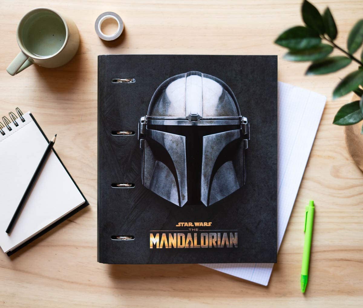 Star Wars: The Mandalorian - Classeur Premium à 4 anneaux avec élastique