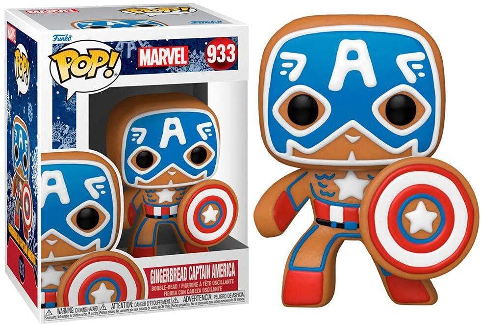 Funko Pop! Marvel: Holiday - Gingerbread Captain America ENG Merchandising