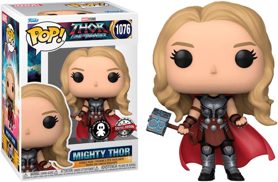 Funko Pop! Marvel: Thor: Love and Thunder - Mighty Thor (Metallic) - Smartoys Exclusive