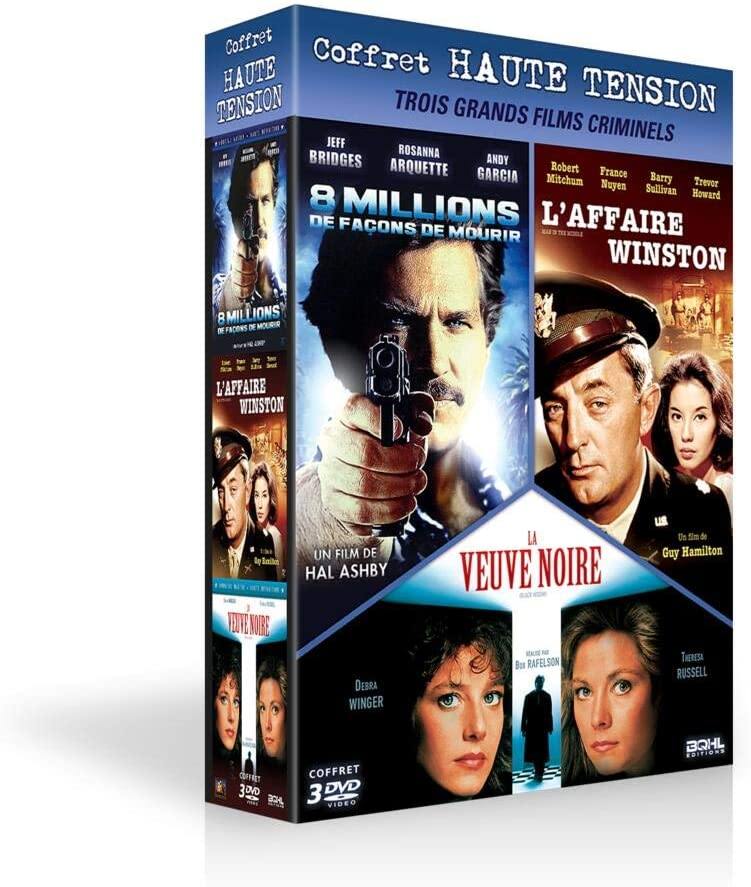 Coffret Haute Tension 3 Films : La Veuve Noire + Huit Millions De Façons De Mourir + L'affaire Winston [DVD] - flash vidéo