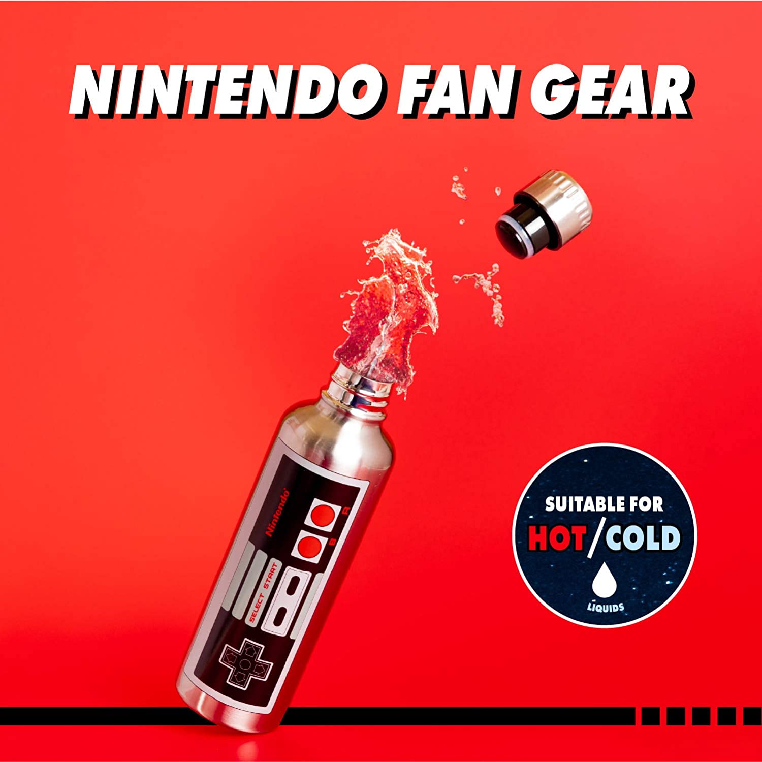 Nintendo - Bouteille d'Eau en Métal NES 500ml