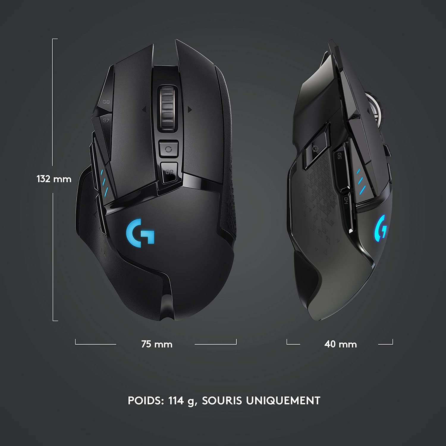 Logitech Souris de jeu sans fil G502 Lightspeed