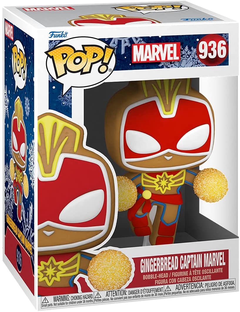 Funko Pop! Marvel: Holiday - Gingerbread Captain Marvel ENG Merchandising