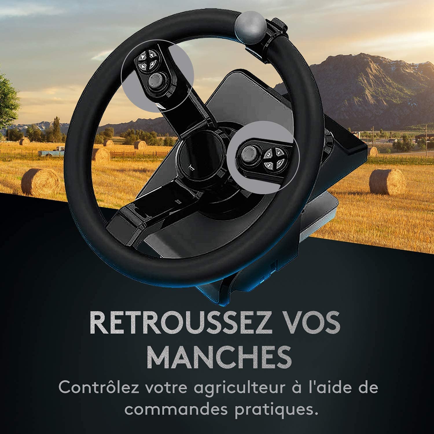 Logitech Ensemble d'équipement lourd pour simulateur agricole G Saitek