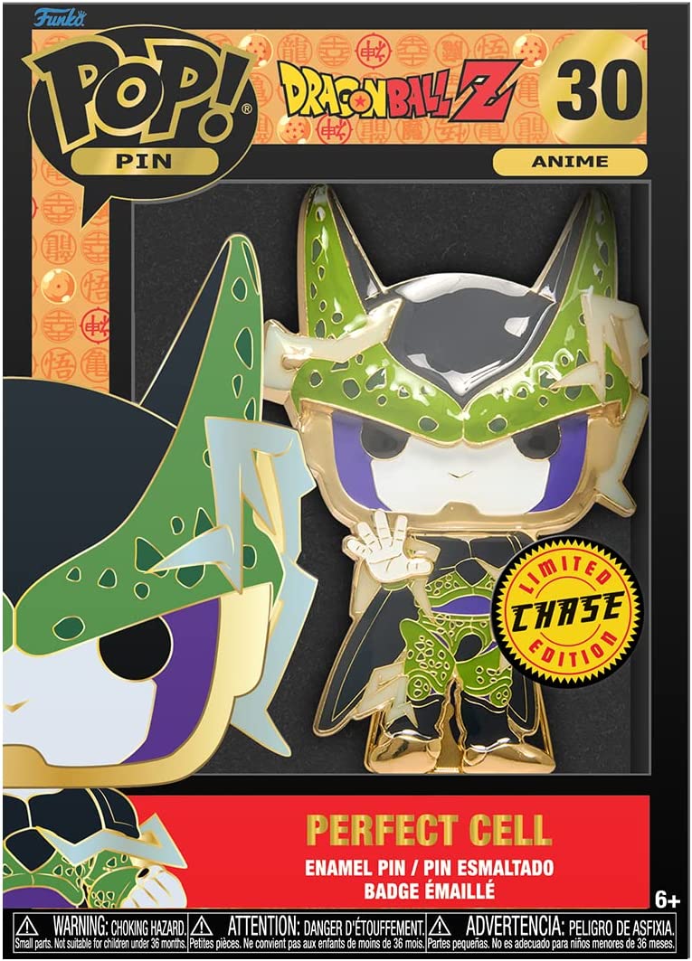 Loungefly: Funko Pop! Pins Anime: Dragon Ball Z - Perfect Cell Chase Group Large Enamel POP Pin